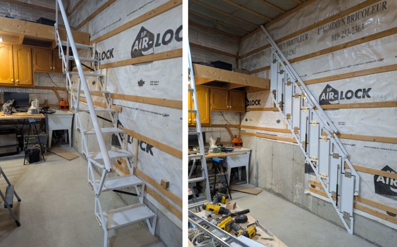 Wall-Mounted Folding Stair (2.31m, 300kg) Customer Feedback from Canada – January 2026