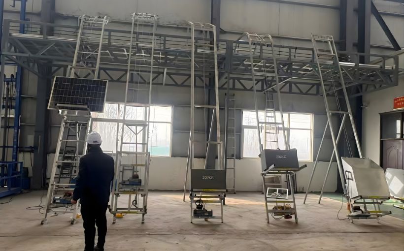 German Customer Places Repeat Order for 240 Units of Channel Steel Ladder Lift – 4 Containers Total